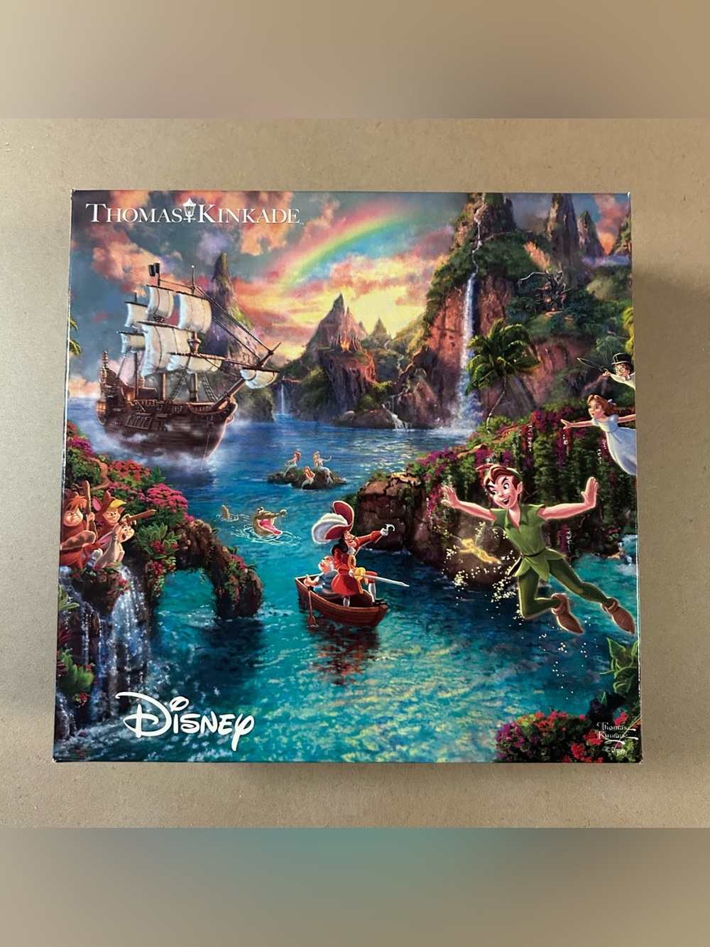 Puzzle Disney Peter Pan Never Land 750pc Thomas Kinkade CEACO 2017 ~ Complete